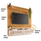 Painel Ripado Para Tv Até 70 Polegadas 2 Portas Átrio Hb Móve