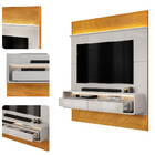 Painel Ripado Para Tv Até 70 Polegadas Com Led 2 Gavetas Em M