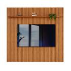 Painel Ripado Para Tv Até 75 Polegadas 250cm X 240cm Freijó P