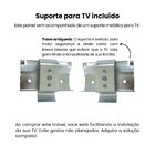 Painel Ripado Para Tv Até 75 Polegadas 3 Gavetas 2m Presence