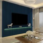 Painel Ripado Para Tv Até 75 Polegadas Com Led 1 Prateleira N