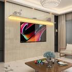 Painel Ripado Para Tv Até 85 Polegadas Com Led Off White Nobr