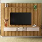 Painel Ripado Para Tv Com Bancada Suspensa 2.2 Illusiê H01 Ca