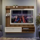 Painel Ripado Para Tv Linea Brasil Tocantins Freijó E Off Whi