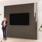 Painel Ripado Paris 138cm X 250cm Com Led E Sem Prateleira