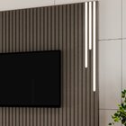Painel Ripado Paris 138cm X 250cm Com Led E Sem Prateleira