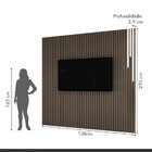 Painel Ripado Paris 138cm X 250cm Com Led E Sem Prateleira