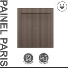 Painel Ripado Paris 183cm X 250cm Sem Led Com Prateleira Plat