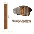 Painel Ripado Placa 40 Cm X 250 Cm Mdf E Mdp Nature Linea Bra