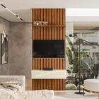 Painel Ripado Placa Tv 60 Projetta 265x100 Mbl