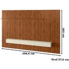 Painel Ripado Placa Tv 85 Projetta 265x399 Cinamo Mell Off Wh