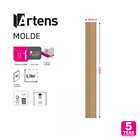 Painel Ripado de Poliestireno 12mm Natural 30x260cm Molde Artens