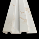 Painel Ripado Poliestireno 3d Branco Kit 2 Barras 1,35x0,12