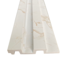 Painel Ripado Poliestireno 3d Branco Kit 2 Barras 1,35x0,12