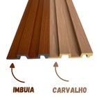 Painel Ripado Poliestireno 3d Carvalho Kit 2 Barras 1,35m x 1