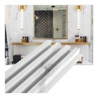 Painel Ripado Prime Madeira Ecológica WPC Mármore Brilho 290c