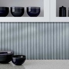 Painel Ripado Prime Madeira Pvc Cambará Cinza Wave 2 9m X 16cm