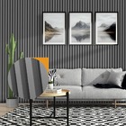 Painel Ripado Prime Madeira Pvc Cinza Fosco 2 9m X 16cm