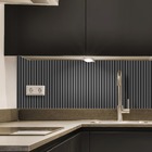 Painel Ripado Prime Madeira Pvc Cinza Fosco 2 9m X 16cm