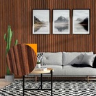 Painel Ripado Prime Madeira Pvc Jacarandá 2 9m X 16cm