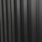 Painel Ripado Prime Madeira Pvc Preto Fosco 2 9m X 16cm