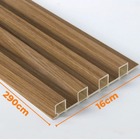 Painel Ripado Prime Madeira Pvc Teca Fina 2,9m X 16cm