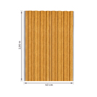Painel Ripado em PVC 20x280cm Cumaru Slim Macheto - 2 Peças