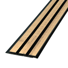 Painel Ripado em PVC 20x280cm York Black Slim Macheto - 2 Peças