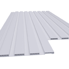 Painel Ripado Pvc 3d Relevo Kit 2 Barras 1,35x0,25 Branco Pla