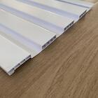 Painel Ripado Pvc 3d Relevo Kit 2 Barras 1,35x0,25 Branco Pla