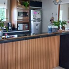 Painel Ripado Pvc 3d Relevo Kit 2 Barras 1,35x0,25 Ipê Plasbil