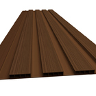 Painel Ripado Pvc 3d Relevo Kit 2 Barras 1,35x0,25 Mogno Plas