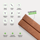 Painel Ripado Pvc Eva Autocolante Decoração Revestimento Linh