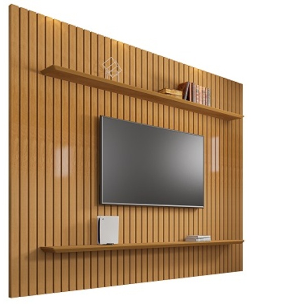 Painel Ripado Roma Cinamomo/off White - Rv Móveis