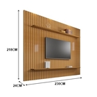 Painel Ripado Roma Cinamomo - Rv Móveis