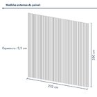 Painel Ripado Tóquio 2,50x2,32x3,3mm(5,8)m²  Ecorevest Madeira