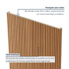 Painel Ripado Tóquio 2,50x1,16x3,3mm(2,9)m²  Ecorevest Madeira