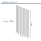 Painel Ripado Tóquio 2,50x1,16x3,3mm(2,9)m²  Ecorevest Madeira