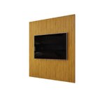 Painel Ripado Trento Em Mdf 240cmx250cm Cedro