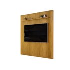 Painel Ripado Trento Em Mdf 240cmx250cm Cedro