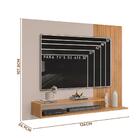 Painel Ripado Tv Até 50 Polegadas Carvalho Nobre Griz Nando D