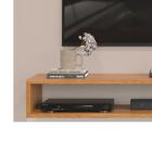 Painel Ripado Tv Até 50 Polegadas Carvalho Nobre Griz Nando D