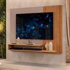 Painel Ripado Tv Até 50 Polegadas Carvalho Nobre Griz Nando D