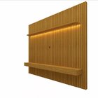 Painel Ripado Tv Até 85 Polegadas Com Led 230cm Nobre  Natura