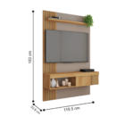 Painel Ripado Tvs 45 Polegadas Mexico Fendi Buriti