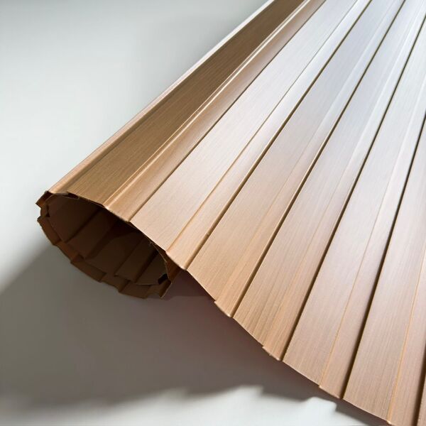 Painel Ripado Versátil: 03 Unid. 270x110cm Larg. - Amêndoa