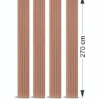 Painel Ripado Versátil 270 X 27cm (4 Unid.) - Imbuia