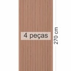 Painel Ripado Versátil 4 Unid. 270cm X 110cm - Branco Txt