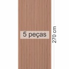 Painel Ripado Versátil 5 Unid. 270cm X 110cm - Branco Txt