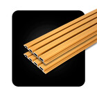 Painel Ripado Wpc Externo Cor Angelim Ouro Kit 5 Un - 2 90m X